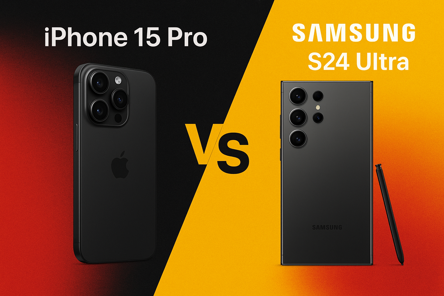 آیفون ۱۵ پرو در برابر سامسونگ S24 اولترا