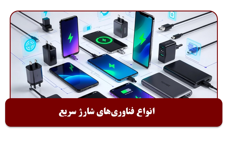 انواع فناوری‌های شارژ سریع