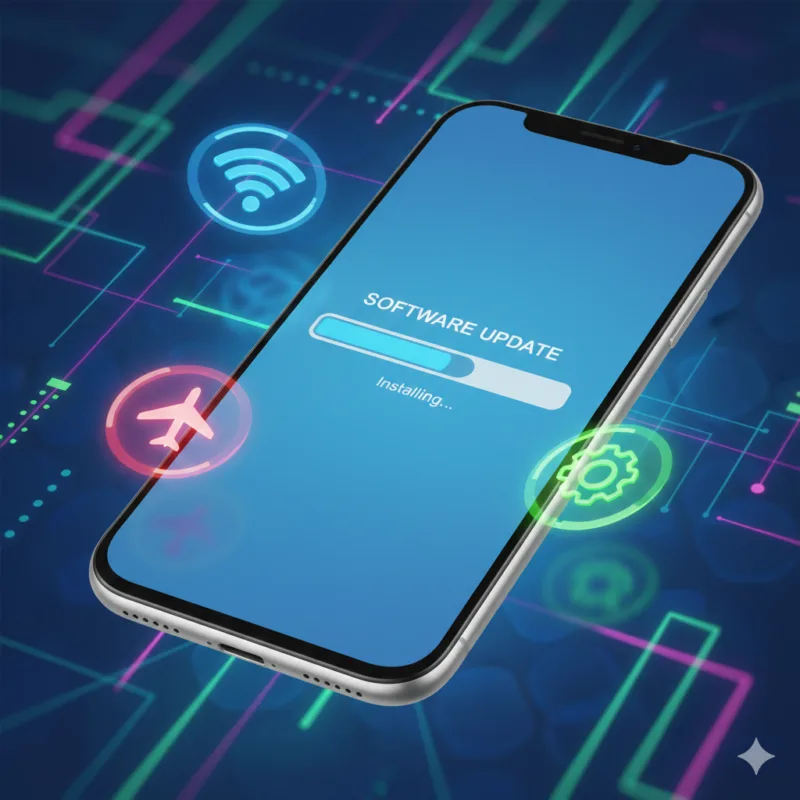 برگرداندن آنتن در ایفون 15