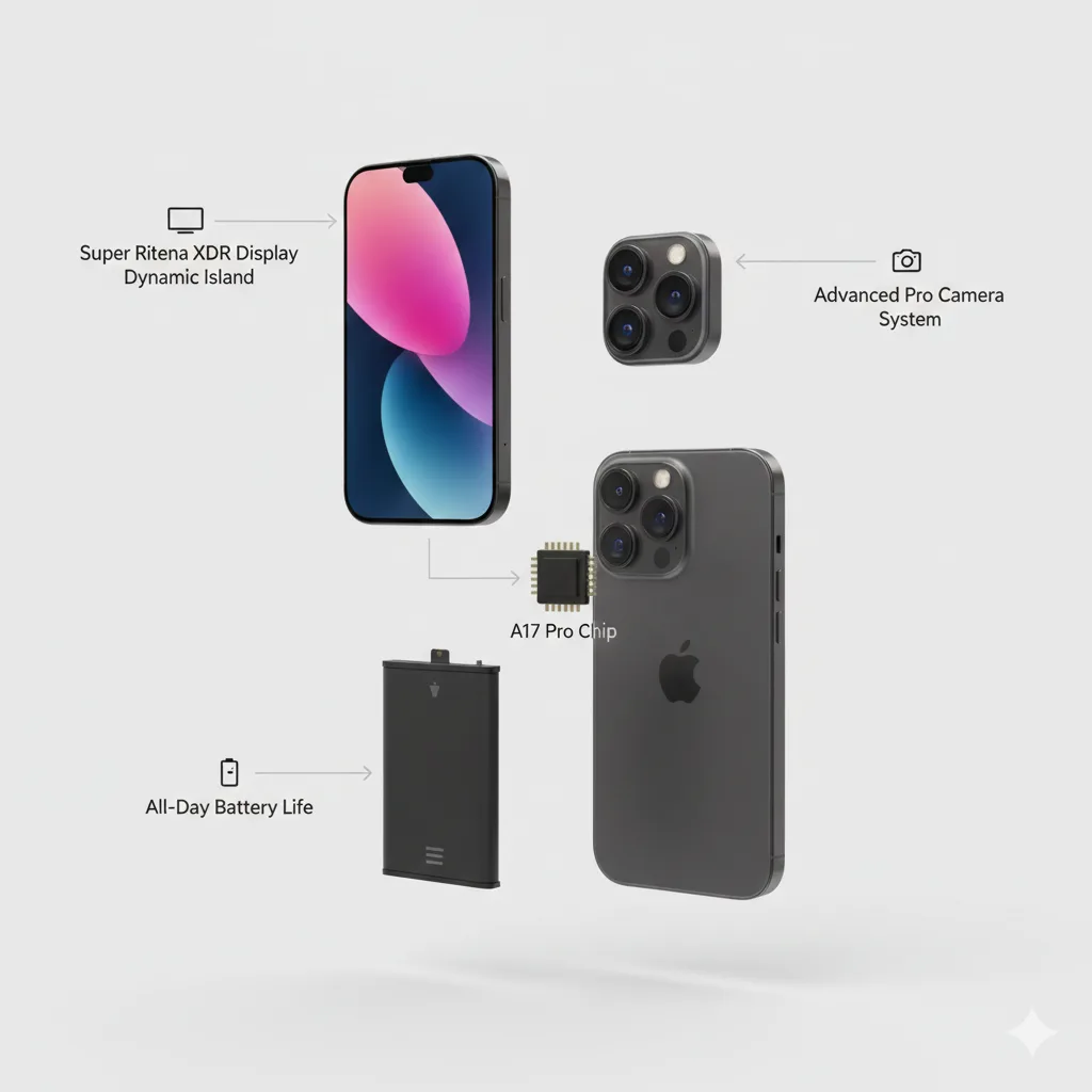 مشخصات فنی آیفون 15پرومکس – حافظه، رم و پردازنده