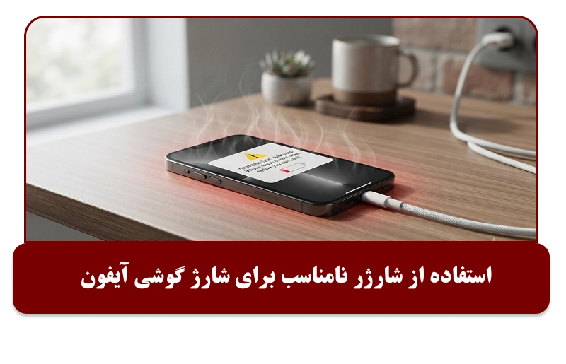 استفاده از شارژر نامناسب عامل داغ شدن ایفون